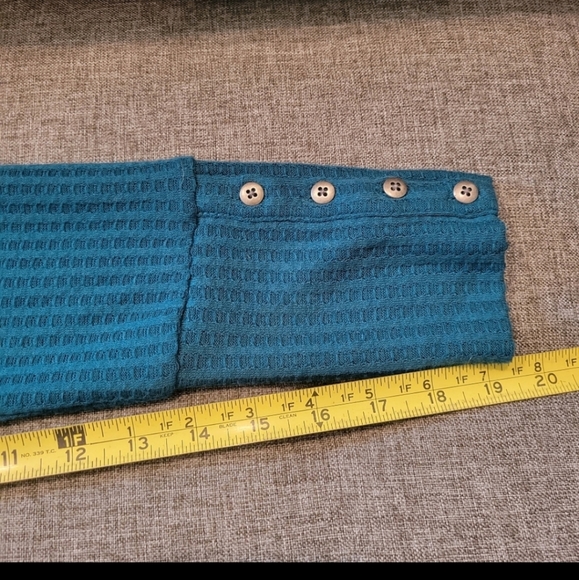 NWT Chaser Women's Thermal Waffle Knit Scoop Neck Long Sleeve Tunic Top Size XL - Picture 9 of 9